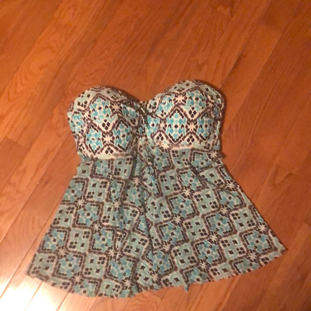Merona Strapless Top, Built in Bra & Full Skirt